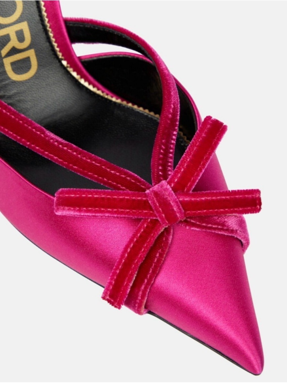 NEW!! TOM FORD
105MM Satin & Velvet Bow Sandals US 7 - Picture 2 of 9